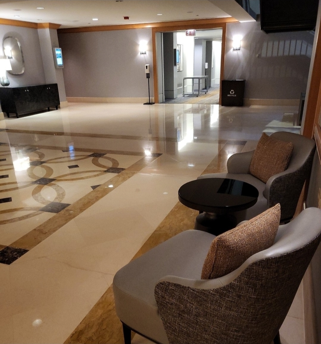 Hotel lobby floor care