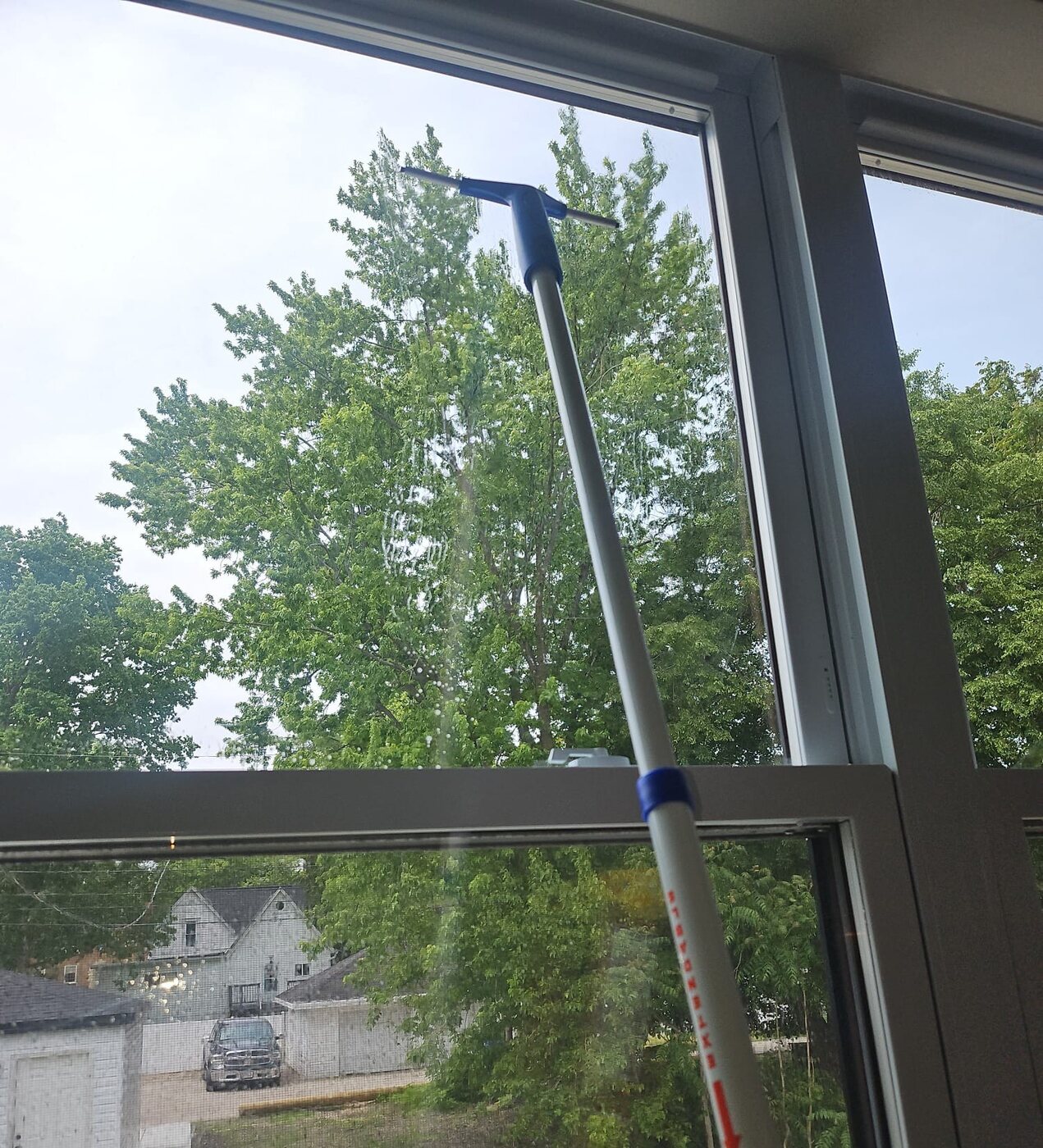 Interior window cleaning